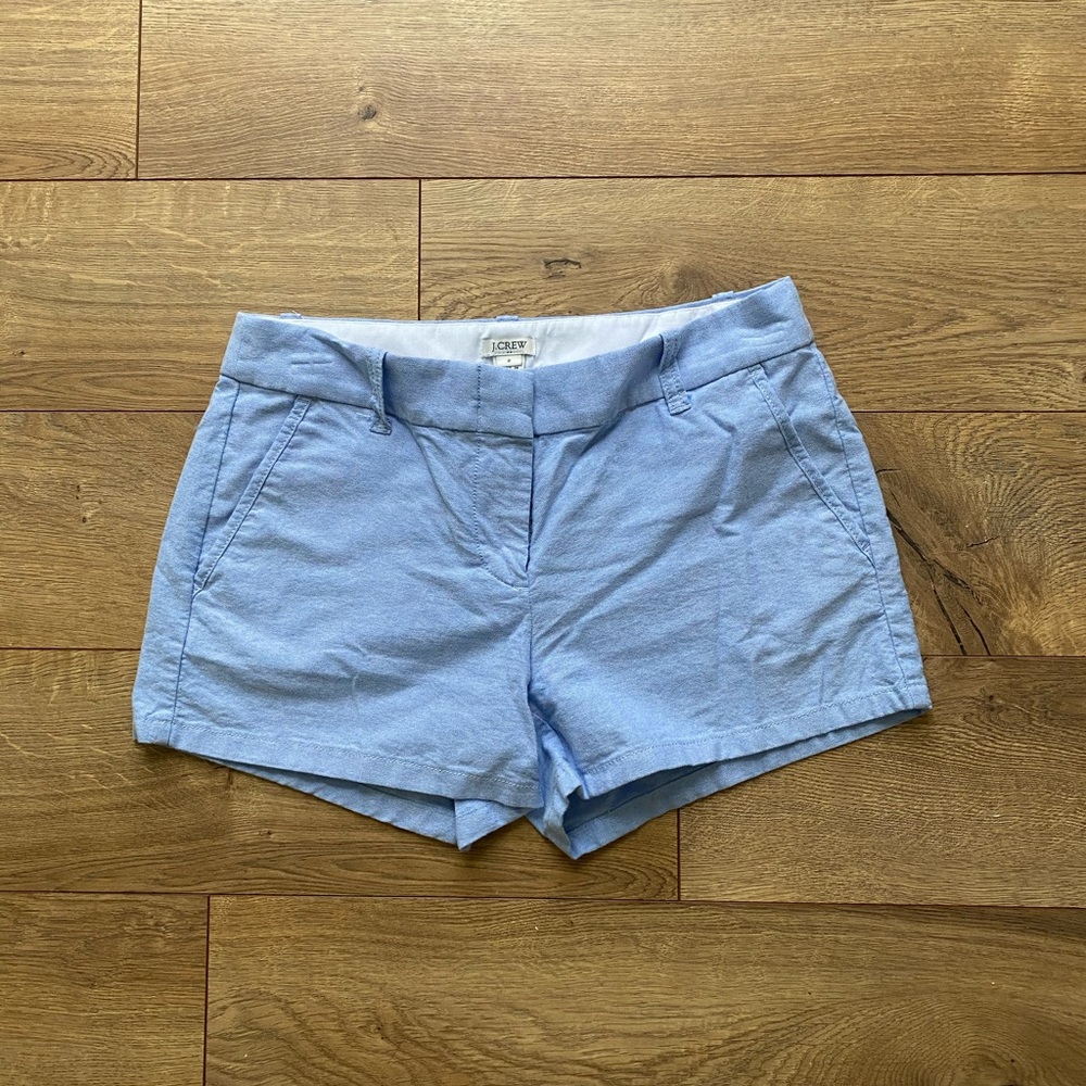 J. Crew Light Blue Linen Shorts